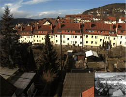 Meiningen – Blick Richtung Schloss Landsberg webcam Live
