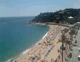 Lloret de Mar Hauptstrand Webcam Live