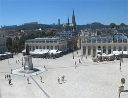 Nancy Place Stanislas und Rathaus Webcam Live