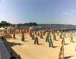 Portorož Strand Karamela Bar Webcam Live