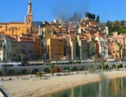 Menton Plage des Sablettes Webcam Live